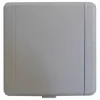 Tomada Europa PVC Cinzento Claro